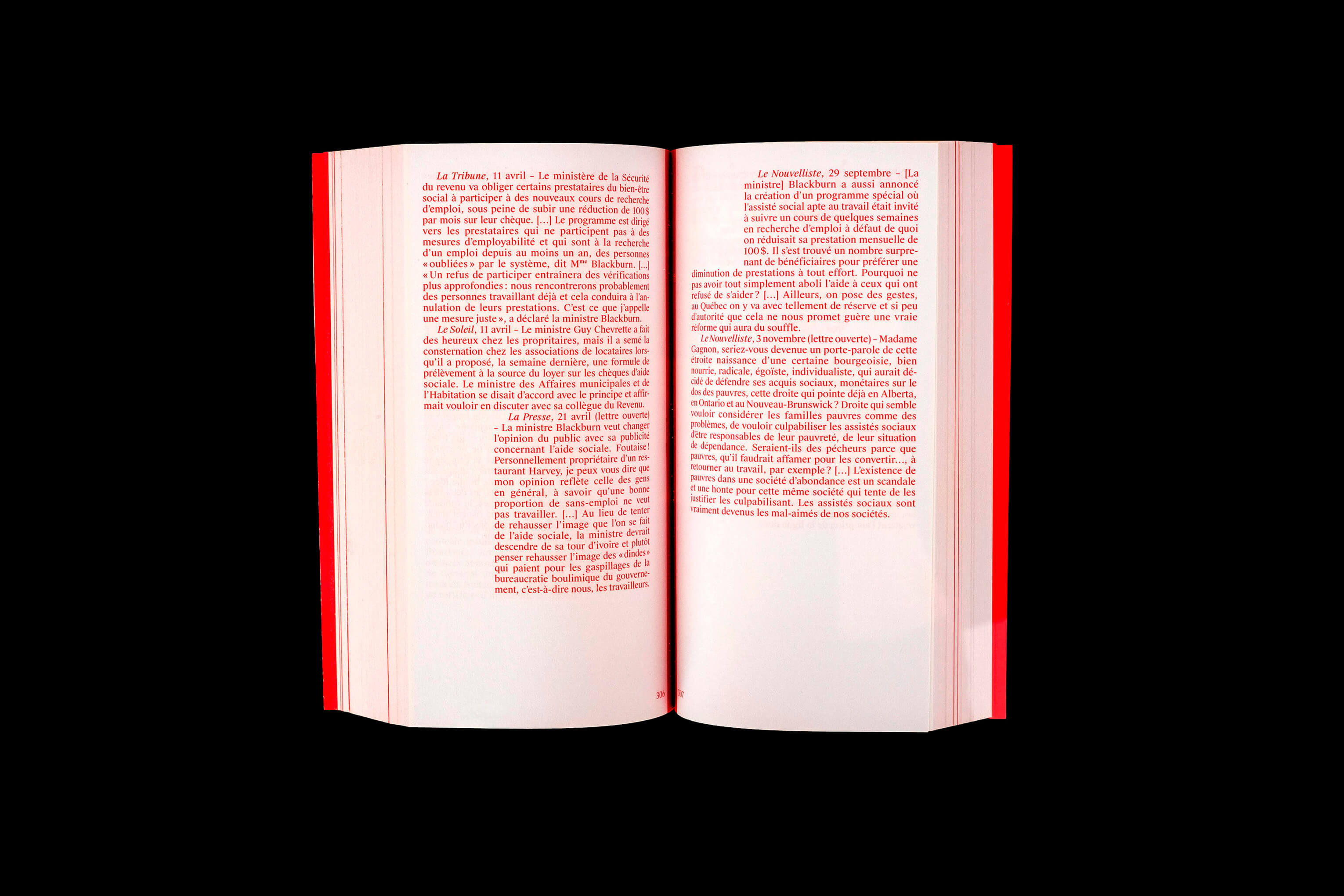 Dites-le dans votre journal, qu’on a pas le droit de faire ça à des humains - Collectif pour un Québec sans pauvreté - Criterium